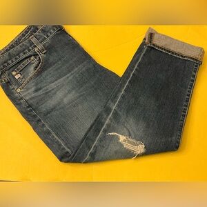 AG Adriano Goldschmied ex boyfriend distressed jeans sz 32